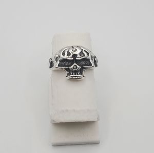 Stainless Steel Skull Ring Size 6